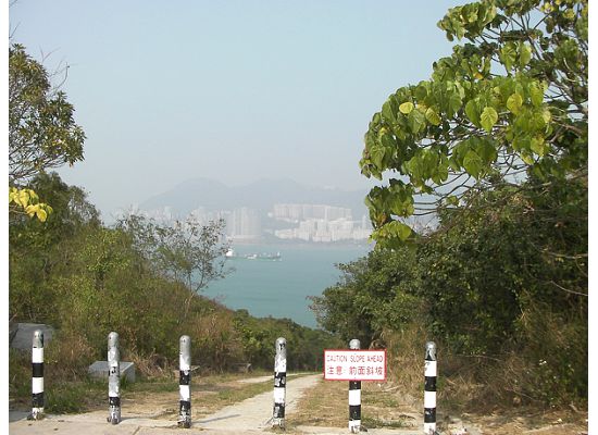 Hong Kong Lamma Island looking out to the harbor